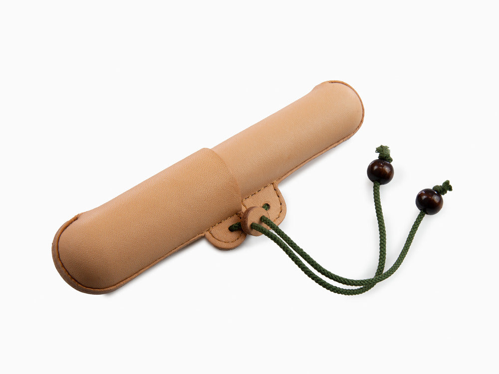 Étui Stylo Nakaya, Cuir, Marron / Vert, 1 Instrument D'écriture
