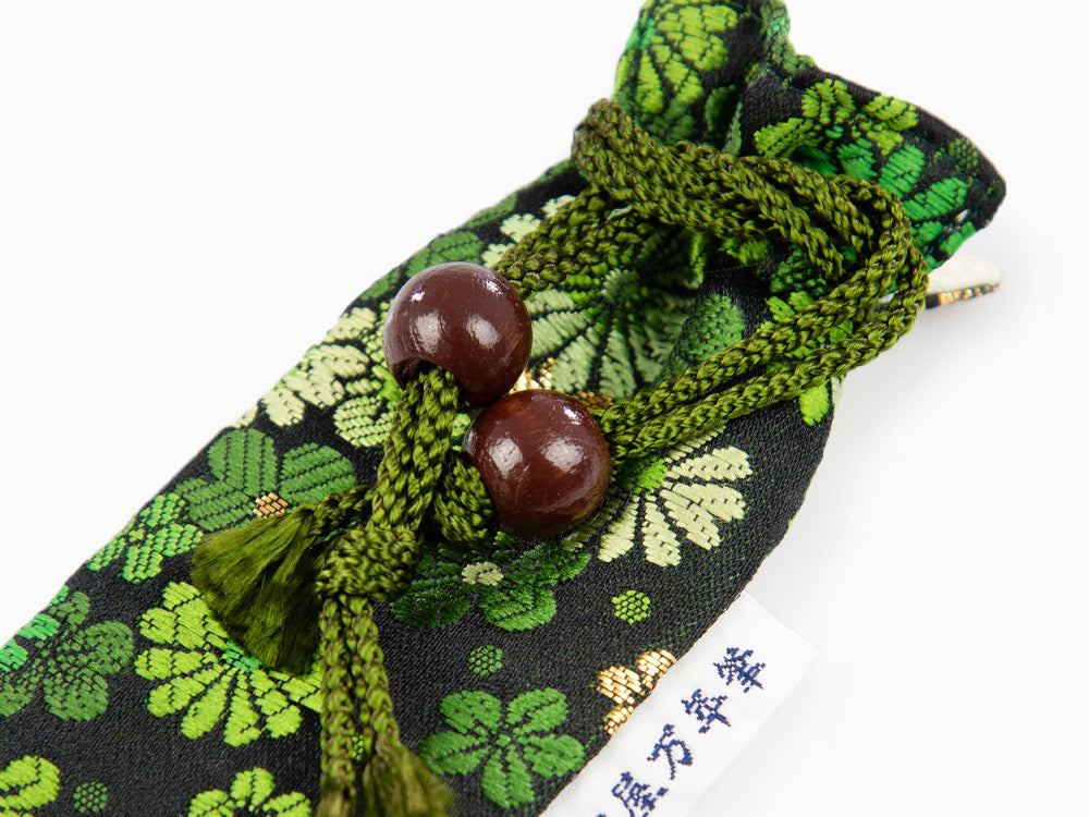Étui Stylo Nakaya Kyoto 'Nishijin-ori' Textile, Vert, 1 Instrument D'écriture