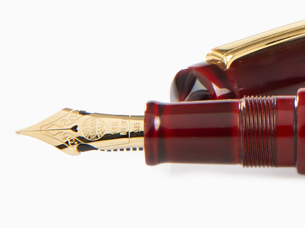 Stylo Plume Nakaya Writer Piccolo Aka Tamenuri, Plume Élastique