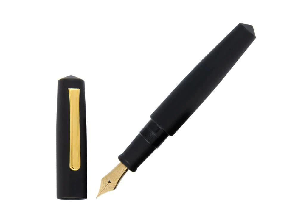Stylo Plume Nakaya Writer Black Hairline, Piccolo, Ebonite, Or