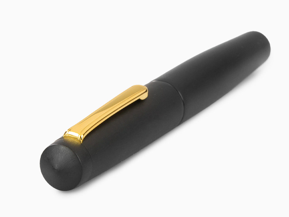 Stylo Plume Nakaya Writer Black Hairline, Piccolo, Ebonite, Or