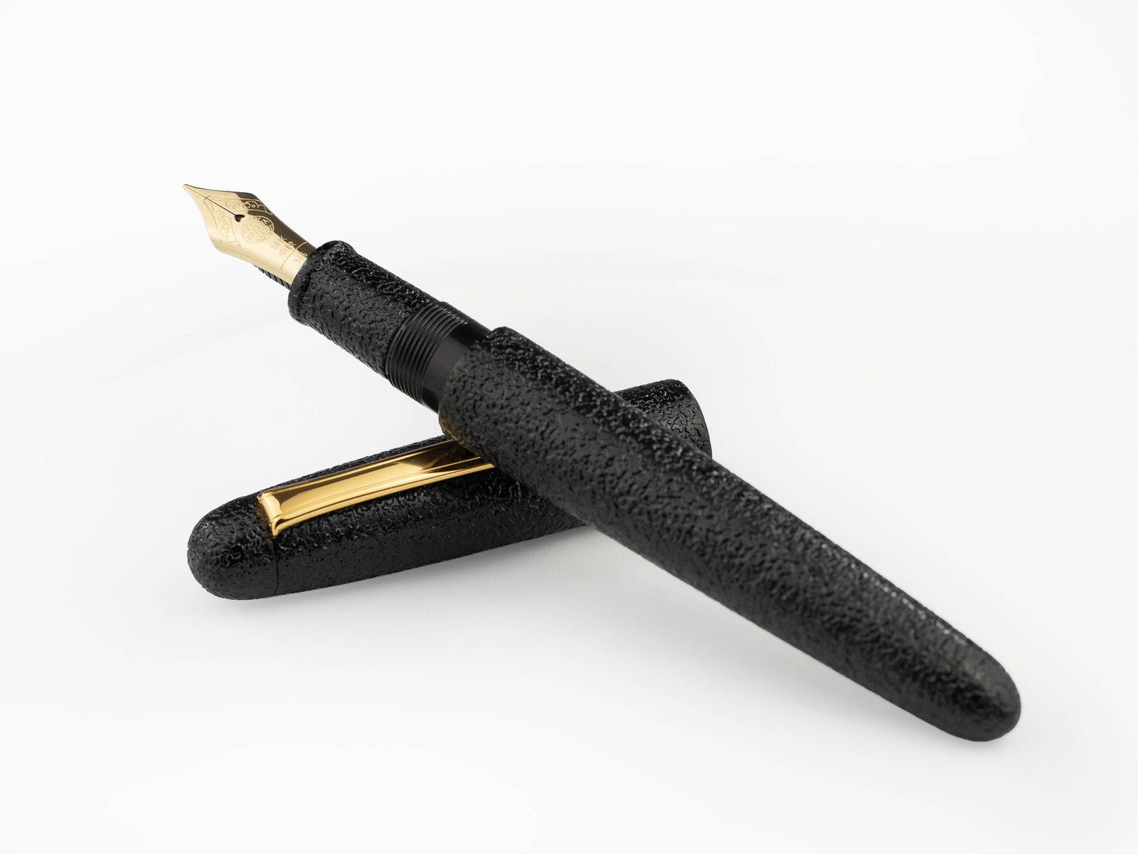 Stylo Plume Nakaya Writer Kuro-Ishime, Portable, Ebonite, Or 14k,