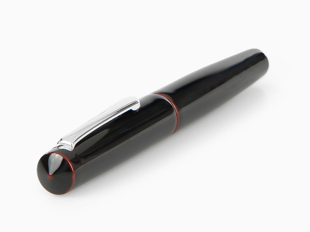 Stylo Plume Nakaya Writer Kuro-Tamenuri, Piccolo, Ebonite, Rhodium