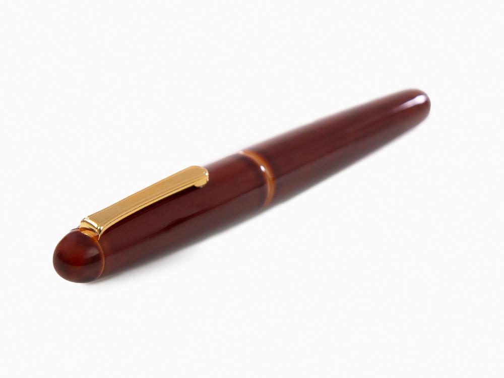 Stylo Plume Nakaya Writer Toki-Tamenuri, Portable, Ébonite, Or bicolore