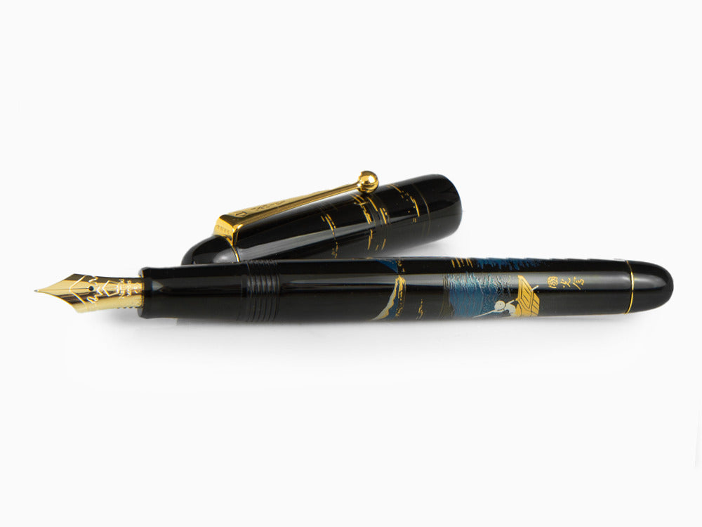 Stylo Plume Namiki Nippon Art Mount Fuji and Ship, Or, FK-35SM-FF