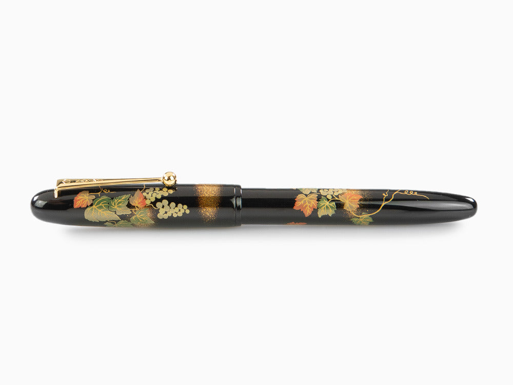 Stylo Plume Namiki Yukari Grapevine, Laque Urushi, Or, FN-10M-BU