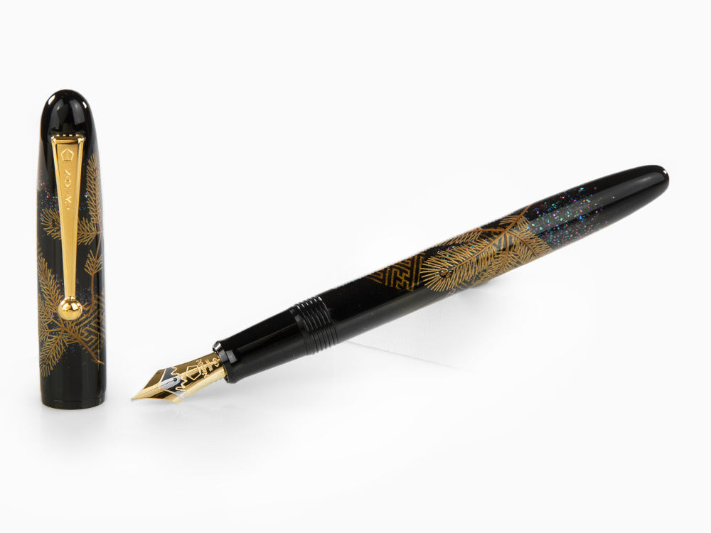 Stylo Plume Namiki Yukari Pine Needles, Maki-e, Attributs or, FN-10M-MA