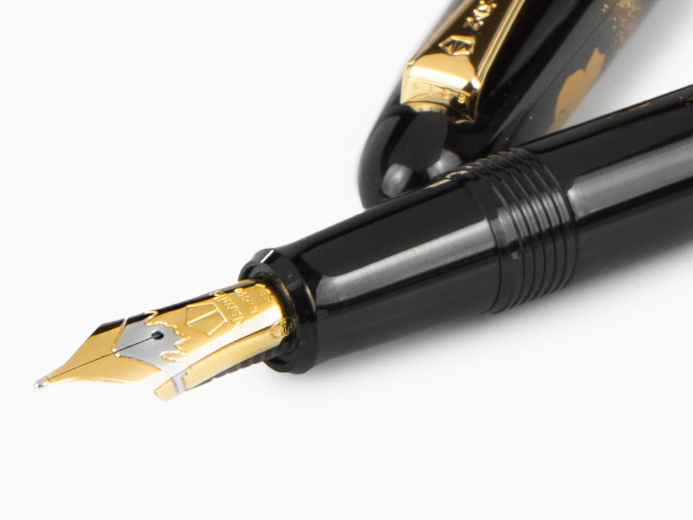 Stylo Plume Namiki Yukari Apricot Tree and Warbler, Urushi, FN-10M-UU