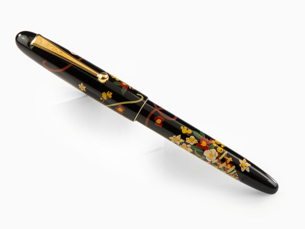 Stylo Plume Namiki Nippon Art Flower Basket, Attributs or, FN-5M-HA