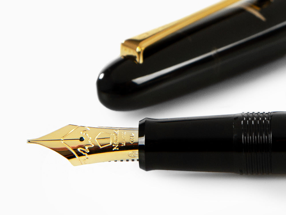 Stylo Plume Namiki Nippon Art Crane and Turtle, Laque Urushi, FN-5M-TK