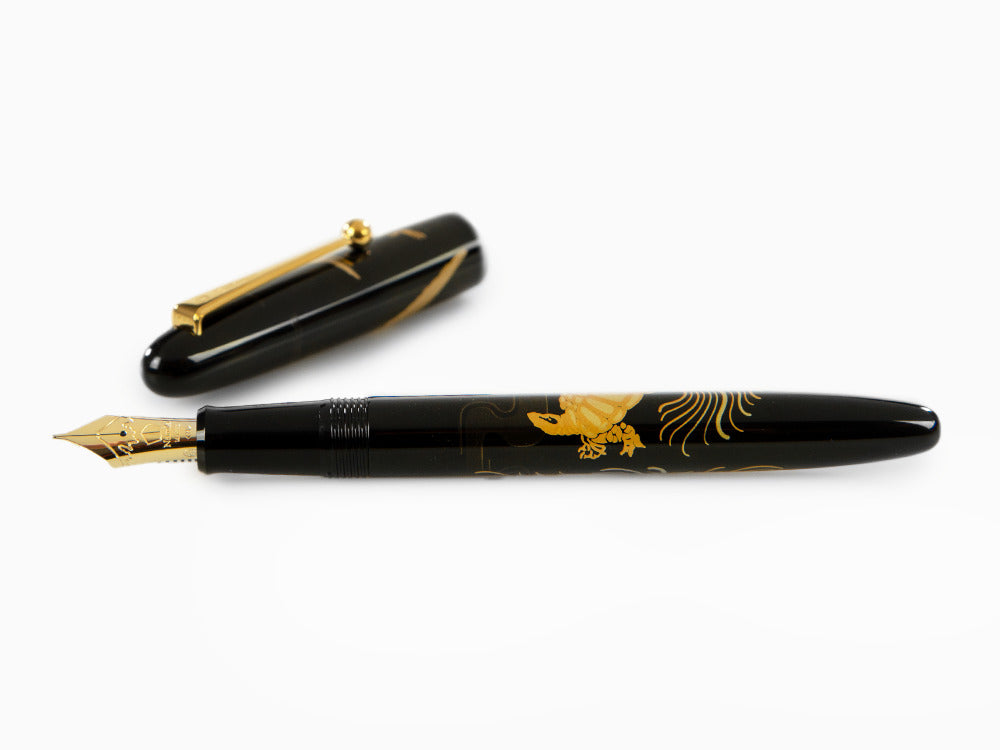 Stylo Plume Namiki Nippon Art Crane and Turtle, Laque Urushi, FN-5M-TK