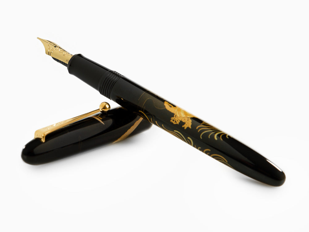 Stylo Plume Namiki Nippon Art Crane and Turtle, Laque Urushi, FN-5M-TK
