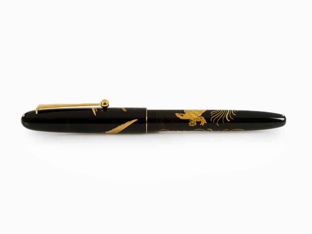 Stylo Plume Namiki Nippon Art Crane and Turtle, Laque Urushi, FN-5M-TK