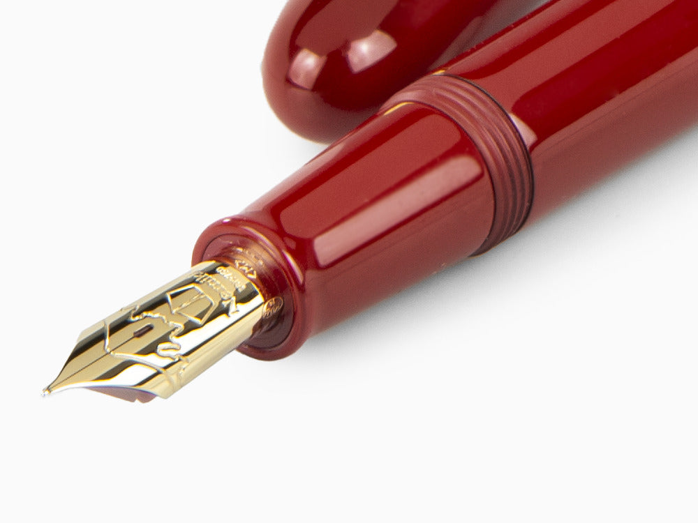 Stylo Plume Namiki Yukari Urushi Laque Vermillon No.20, Or, FNK-128S-R