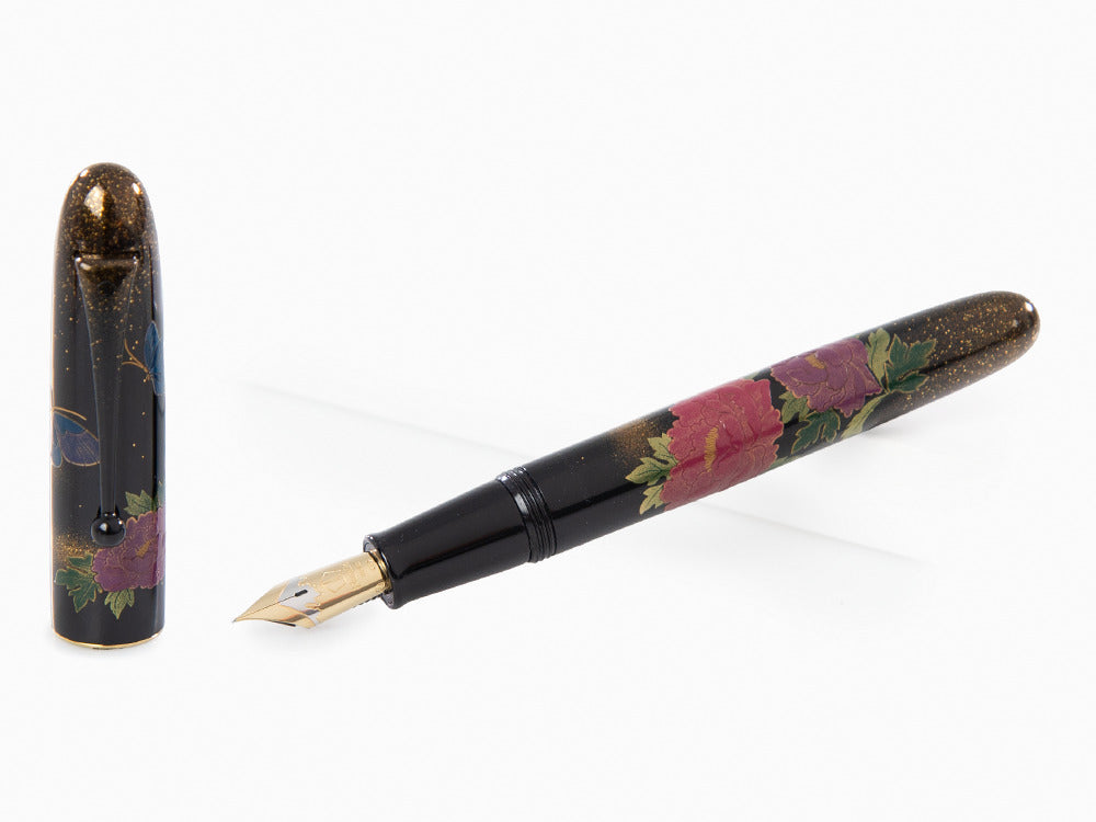 Stylo Plume Namiki Yukari Royale Peony & Butterfly, Togidashi Maki-e