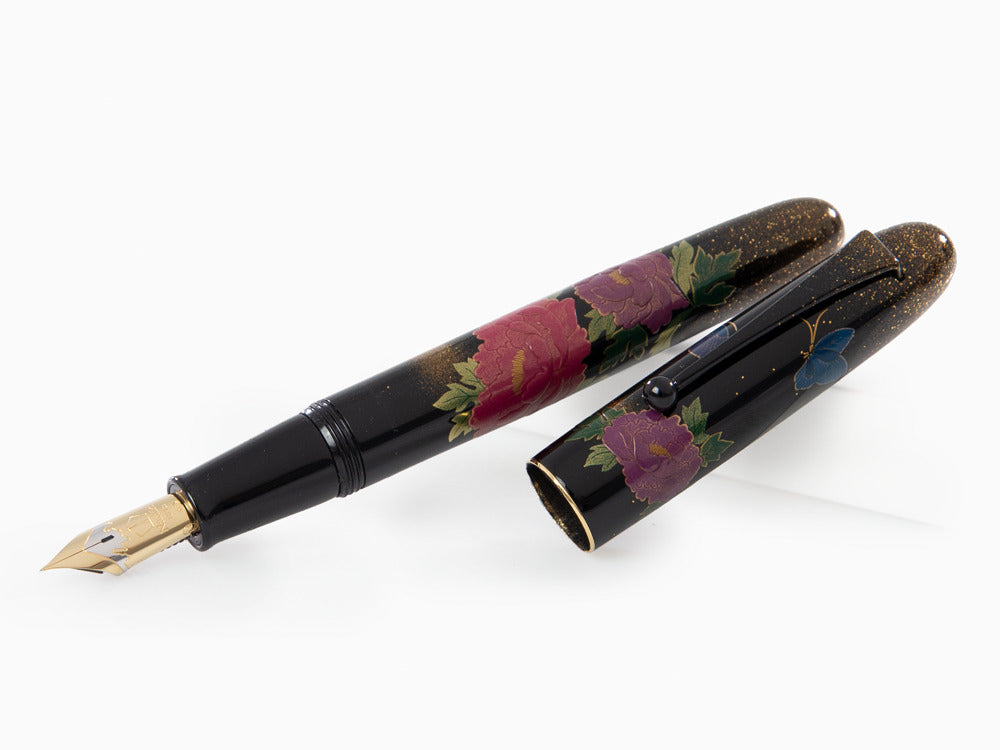 Stylo Plume Namiki Yukari Royale Peony & Butterfly, Togidashi Maki-e