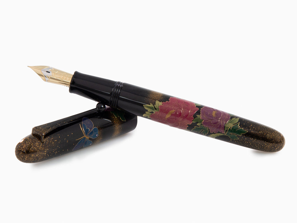 Stylo Plume Namiki Yukari Royale Peony & Butterfly, Togidashi Maki-e