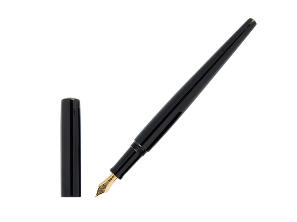 Stylo Plume Nakaya Desk Kuro-Roiro, Noir, Ebonite, Or 14k,
