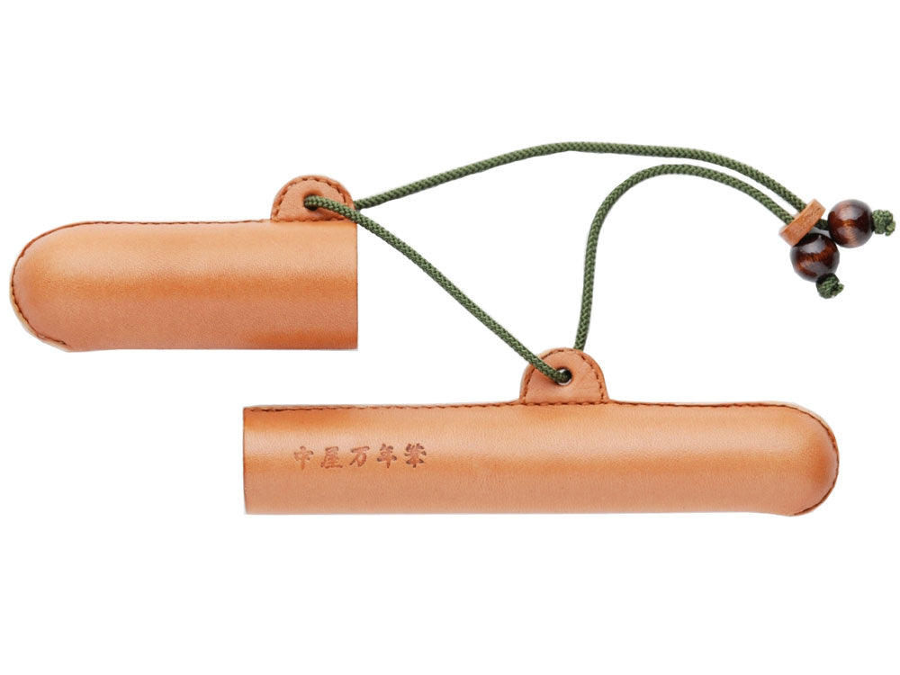 Étui Stylo Nakaya, Cuir, Marron / Vert, 1 Instrument D'écriture