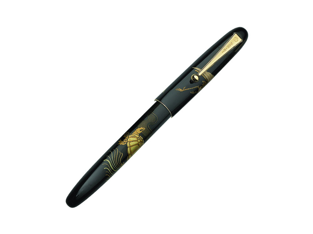 Stylo Plume Namiki Nippon Art Crane and Turtle, Laque Urushi, FN-5M-TK
