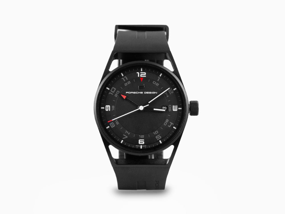 Montre Automatique Porsche Design 1919 Globetimer, Titane, Noir & Caoutchouc