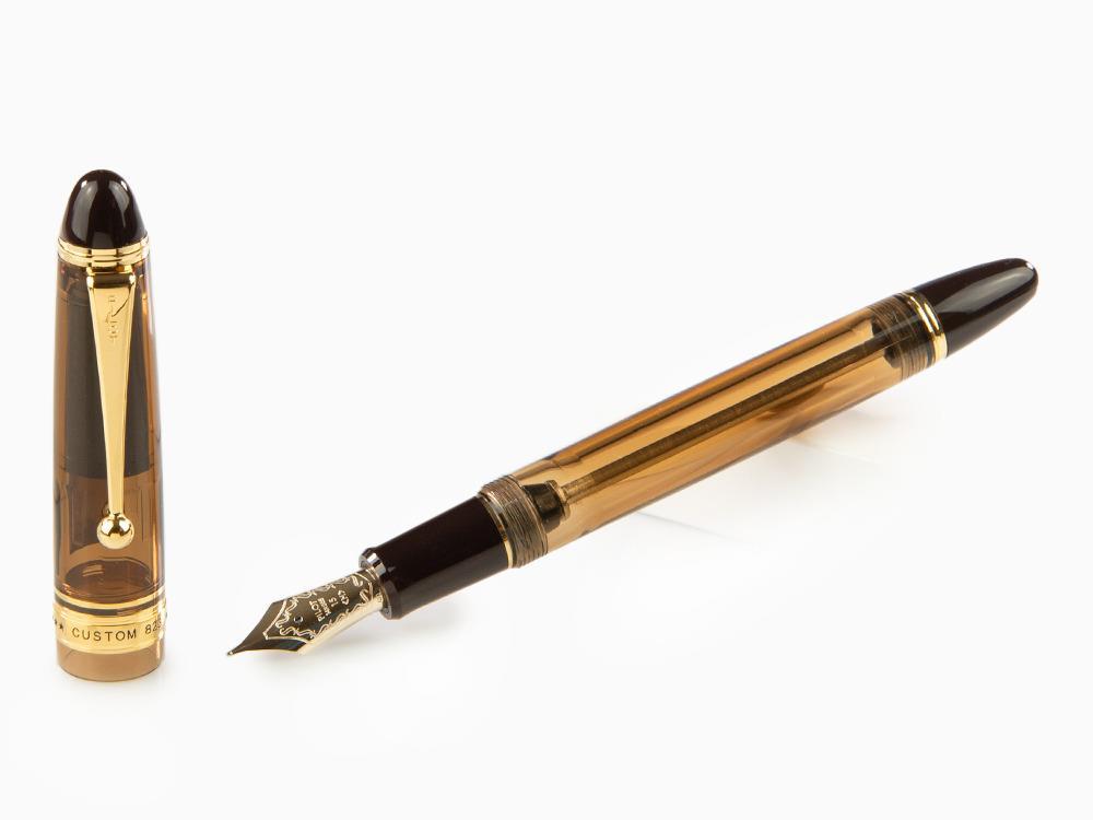 Stylo Plume Pilot Custom 823 Ambre, Résine, Attributs or,60556