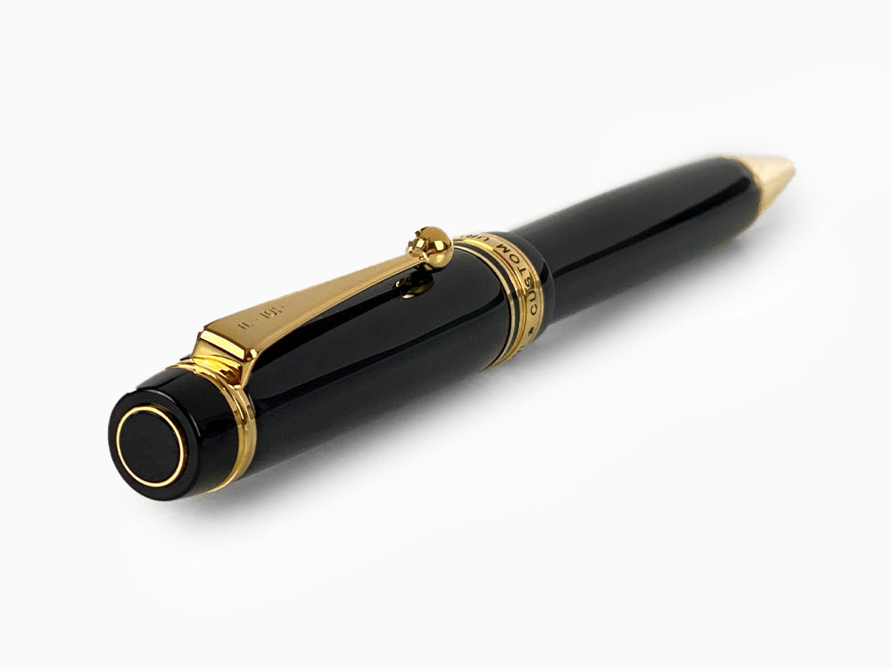 Stylo bille Pilot Custom Urushi, Ebonite, Plaqué or, Noir, BKV-45R-B