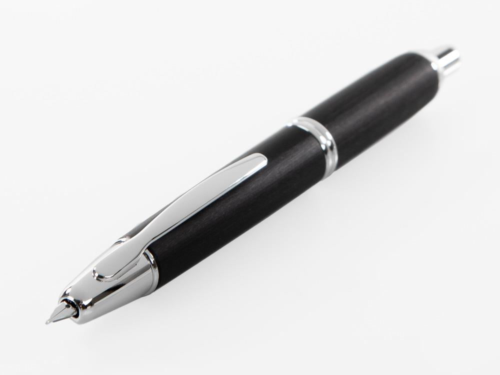 Stylo Plume Pilot Capless Wooden, Bois de bouleau, Noir, FC-2500RR-B
