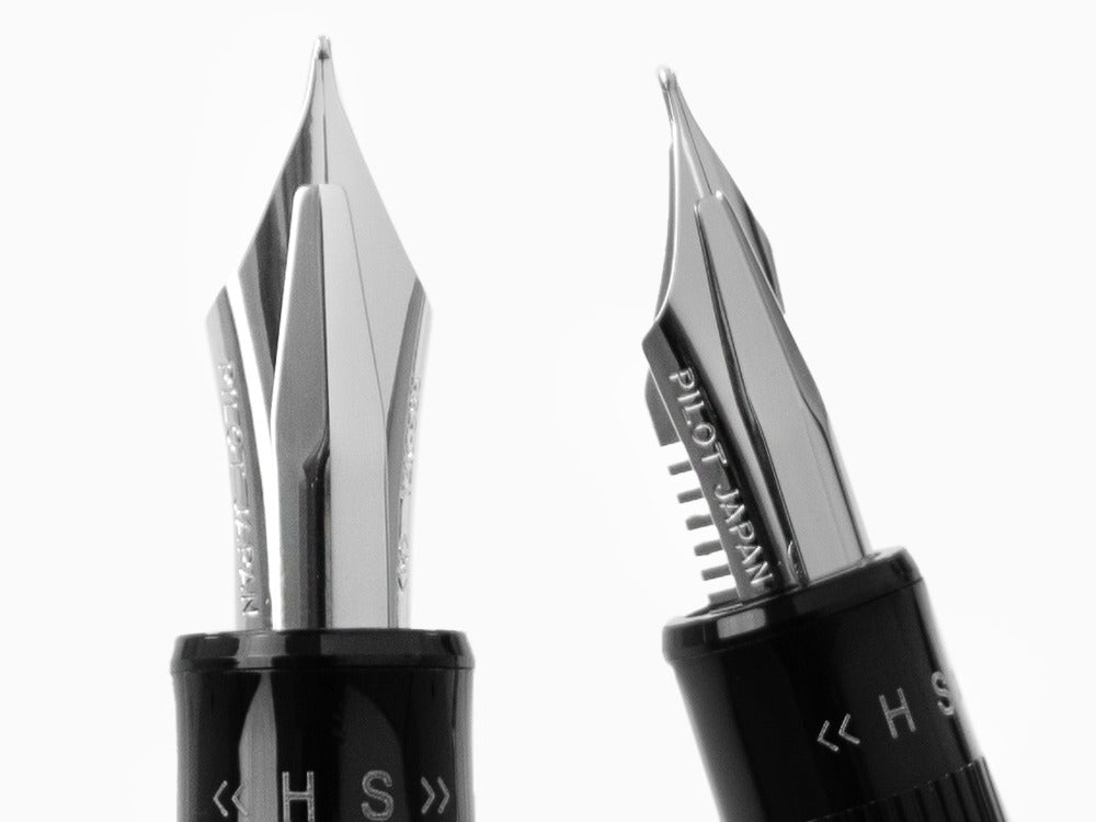 Stylo Plume Pilot Justus 95, Résine, Rhodium, Noir, FJ-3MRR-NB-NT