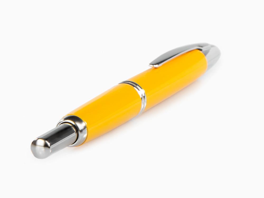 Stylo Plume Pilot Rétractable Jaune "Capless", Lacque, Chrome