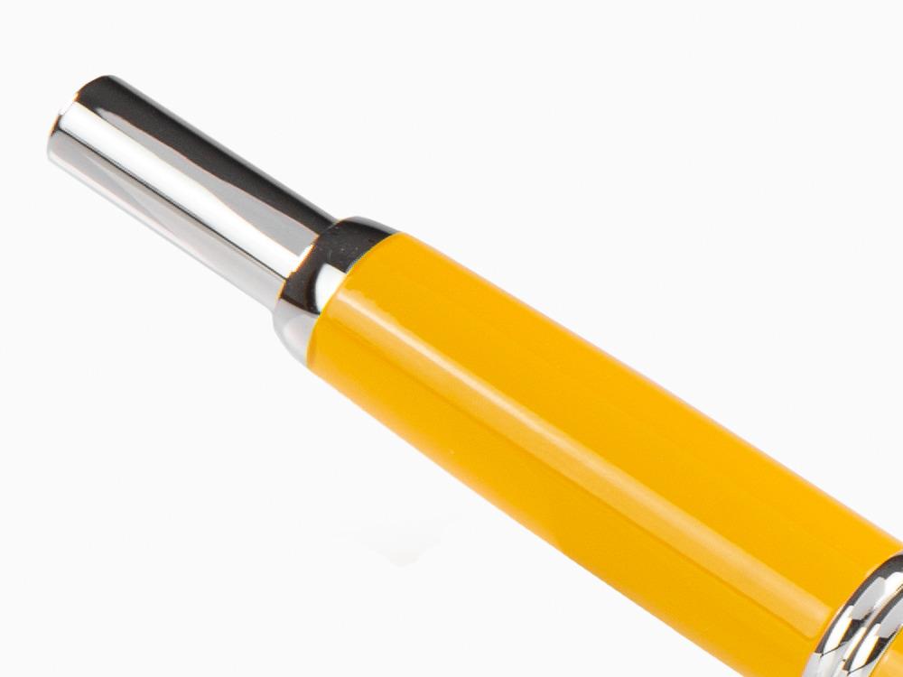 Stylo Plume Pilot Rétractable Jaune "Capless", Lacque, Chrome
