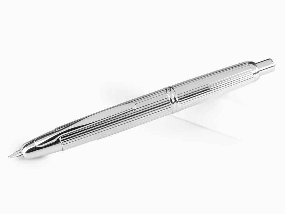 Stylo Plume Pilot Capless Stripes, Métal, Attributs rhodium, Argent