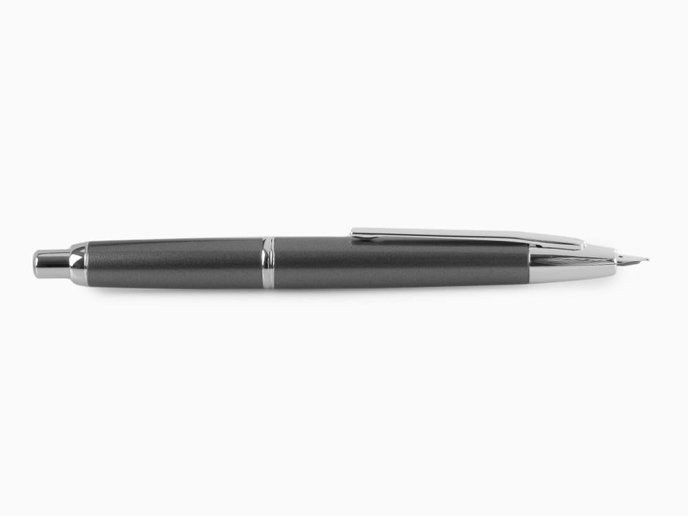 Stylo Plume Pilot Capless Decimo, Chrome, Gris, FK-1500D-RH-GREY