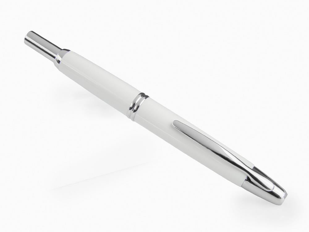 Stylo Plume Pilot Capless Decimo, Blanc, Chrome, FK-1500D-RH-WHITE