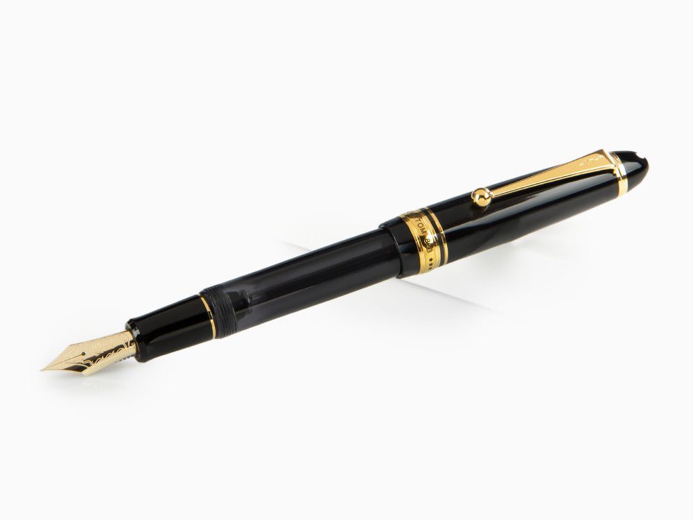 Stylo Plume Pilot Custom 823, Résine Acrilique, Or, Noir, NC823N