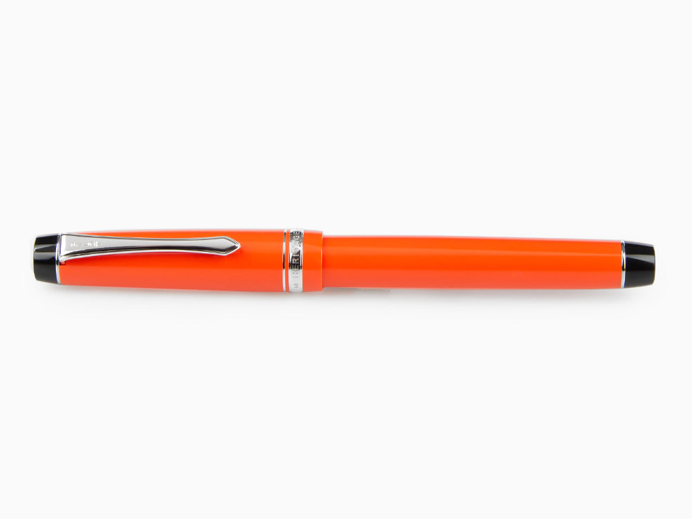 Stylo Plume Pilot Custom Heritage 91, Résine, Chrome, Orange, NH91R
