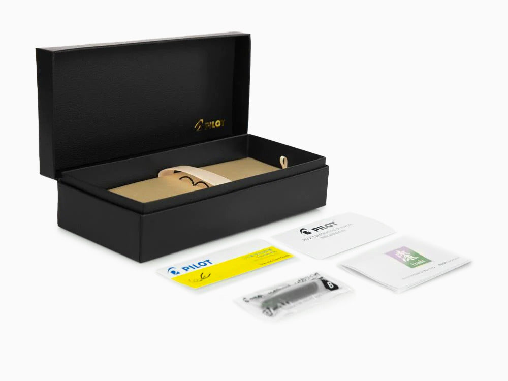 Stylo Plume Pilot Custom Urushi, Ebonite, Attributs or, Rouge, NPUR