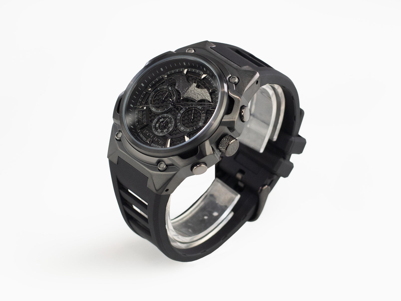 Set Montre à Quartz Police Crusader et Bracelet Batarang Ed Limitée PEWGQ0089901