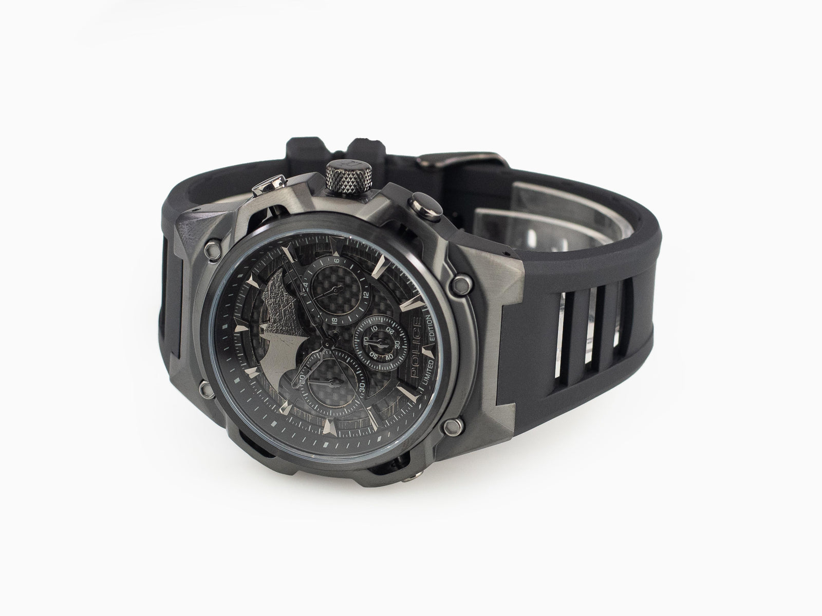 Set Montre à Quartz Police Crusader et Bracelet Batarang Ed Limitée PEWGQ0089901