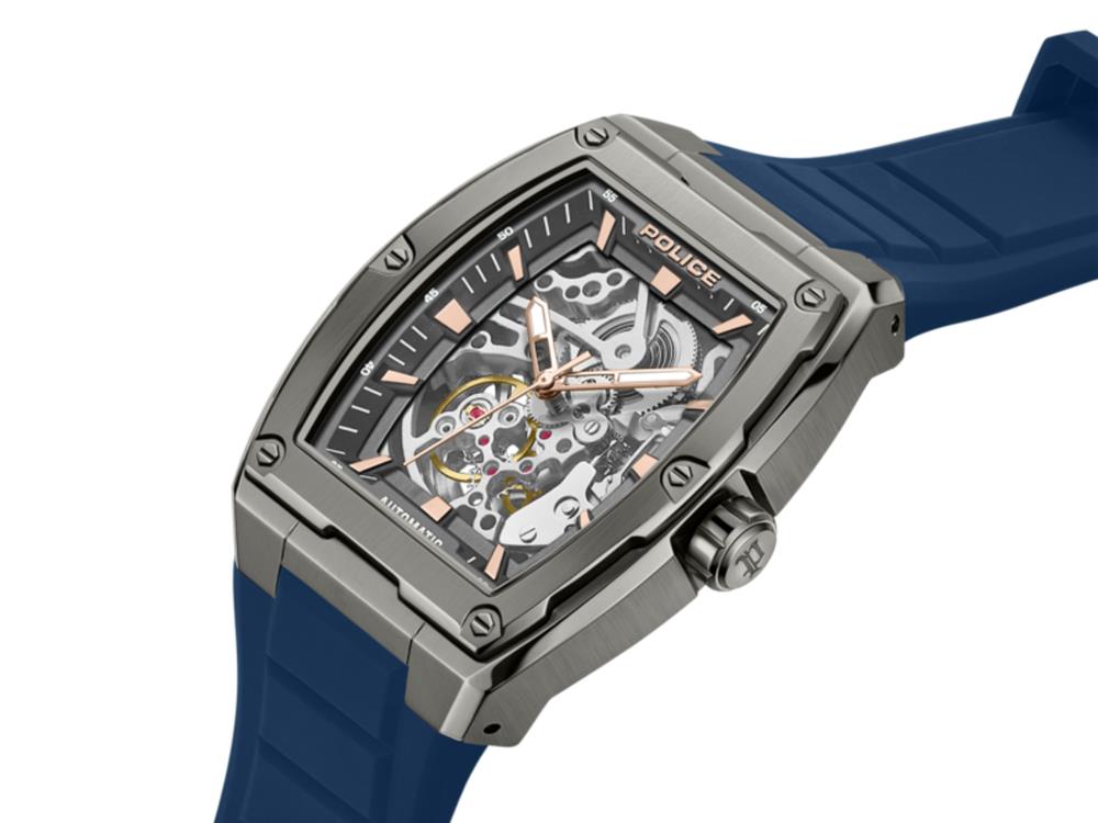 Montre Automatique Police Skeletor, 42 mm, Gris, PEWGR0000902
