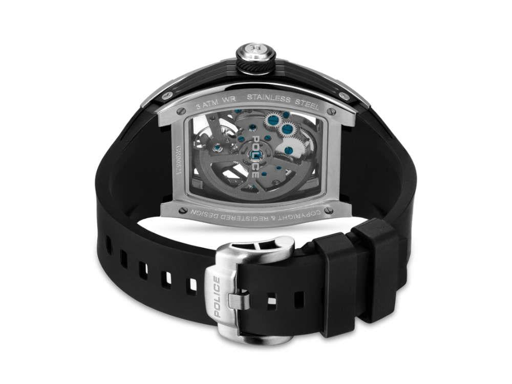 Montre Automatique Police Tampa, 42 mm, Noir, PEWGR0082102