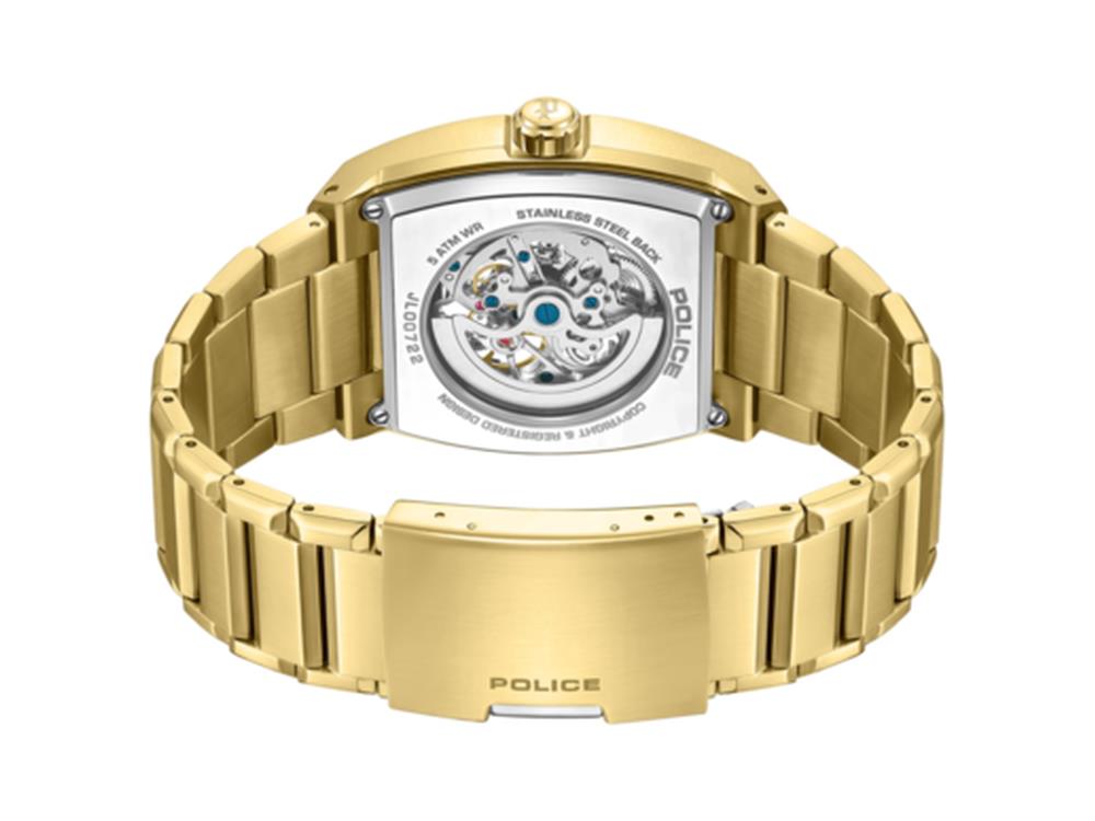 Montre Automatique Police Skeletor, 42 mm, Vert, PEWJL0072206