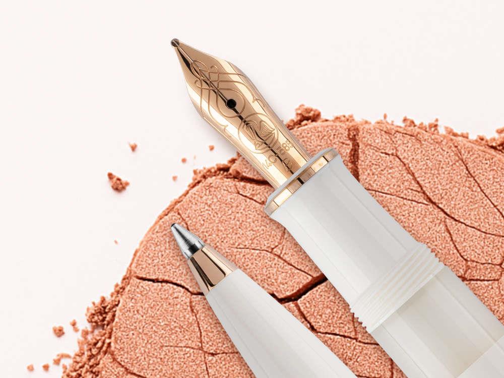 Stylo bille Pelikan K600 White & Rose Gold, Édition Spéciale, 300014588