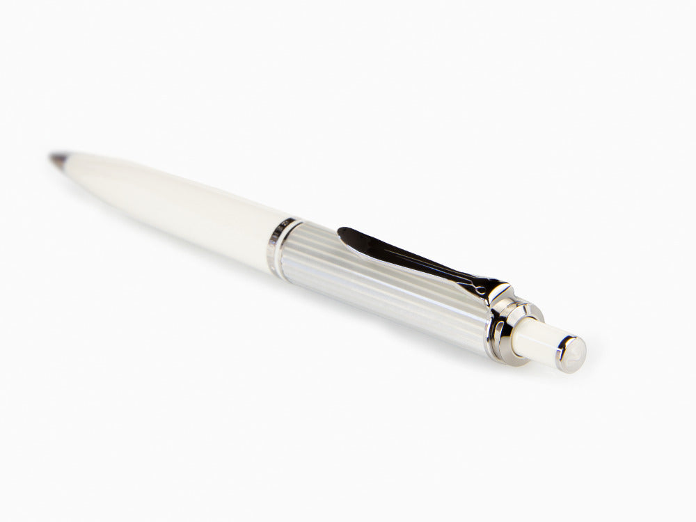 Stylo bille Pelikan Souveran 405 Silver-White, Ed. Spéciale, 815499KIT