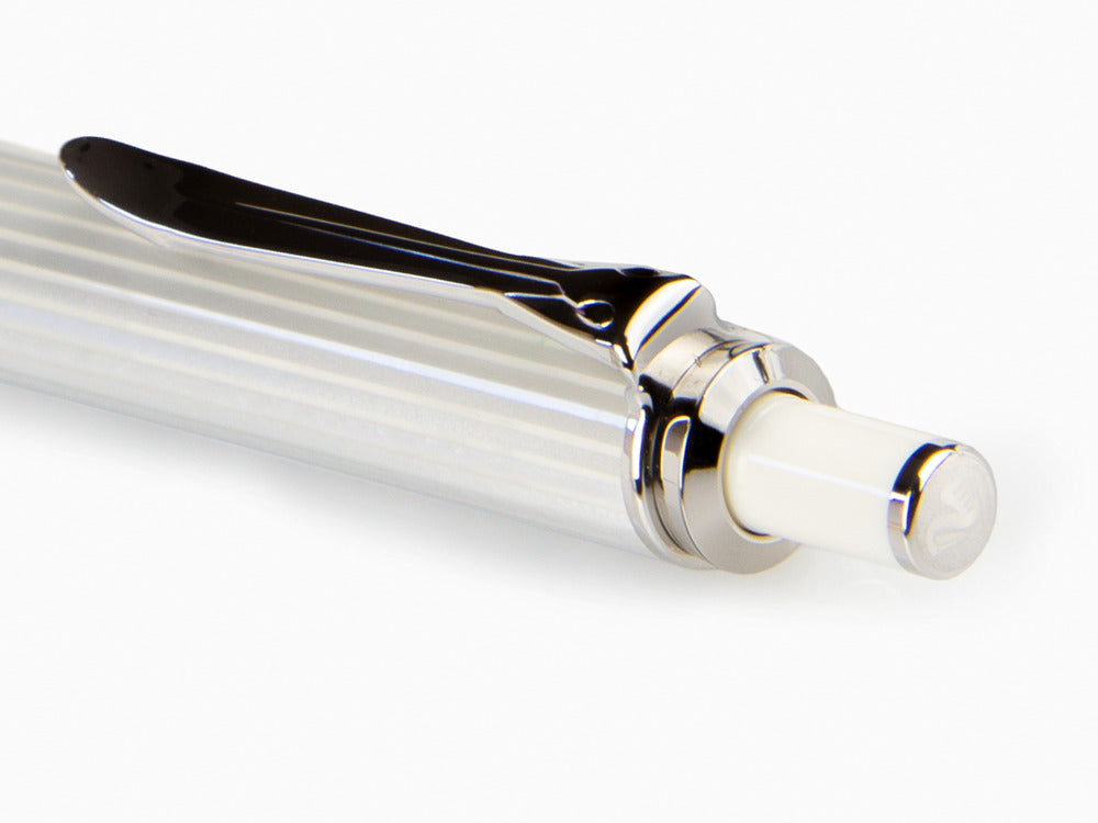 Stylo bille Pelikan Souveran 405 Silver-White, Ed. Spéciale, 815499KIT