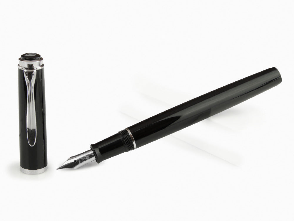 Stylo Plume Pelikan Classic P205, Noir, Attributs chromés, 930859