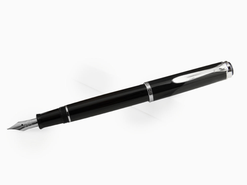Stylo Plume Pelikan Classic P205, Noir, Attributs chromés, 930859