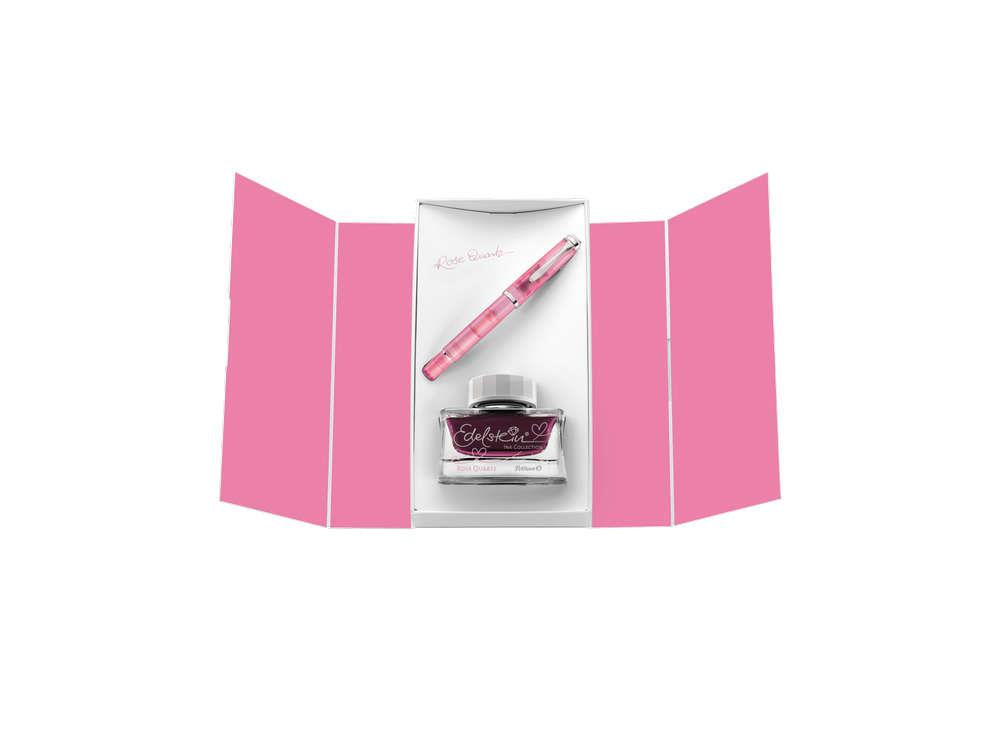 Set Stylo Plume Pelikan Classic M205 Rose Quartz 2023, Éd spéc, 823920