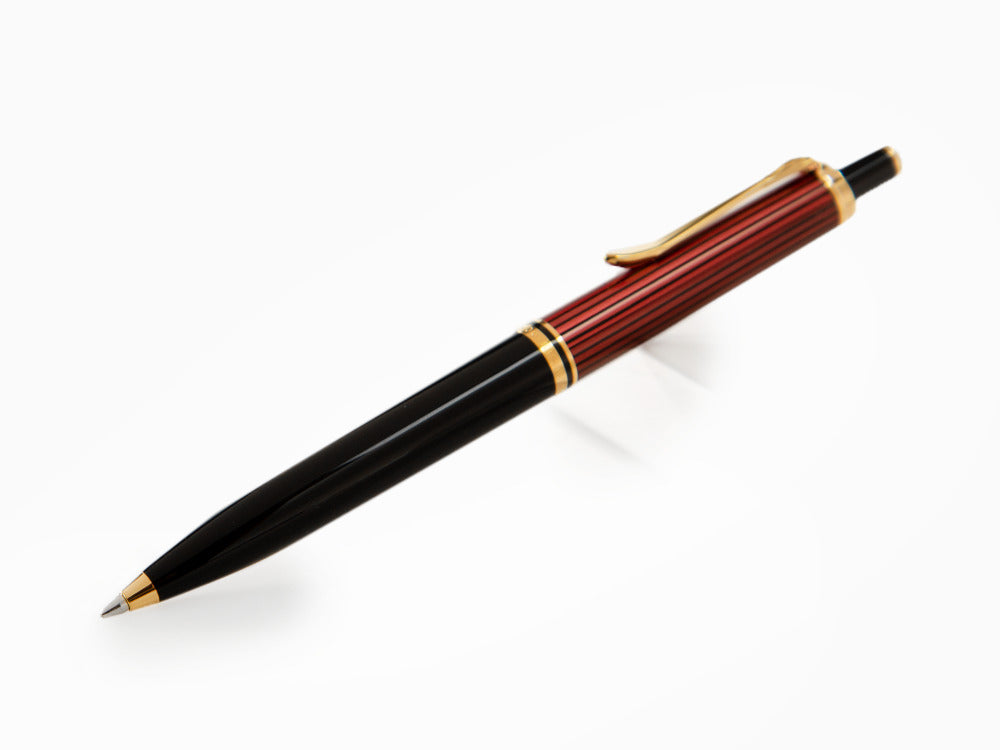 Stylo bille Pelikan K400,Noir et rouge, Attributs or, 925289