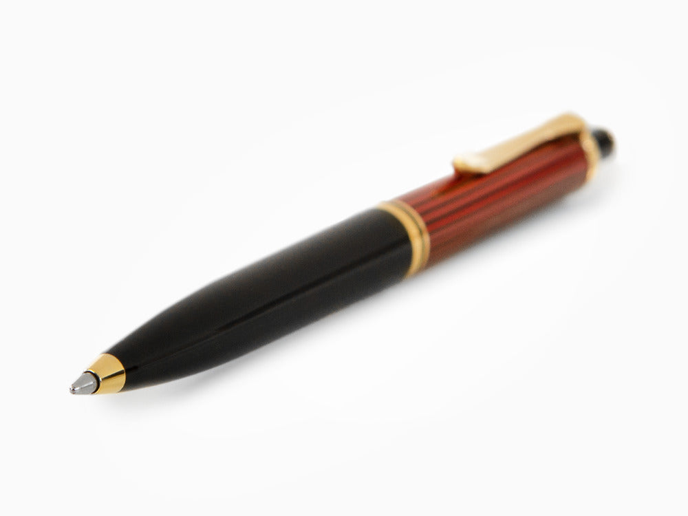 Stylo bille Pelikan K400,Noir et rouge, Attributs or, 925289